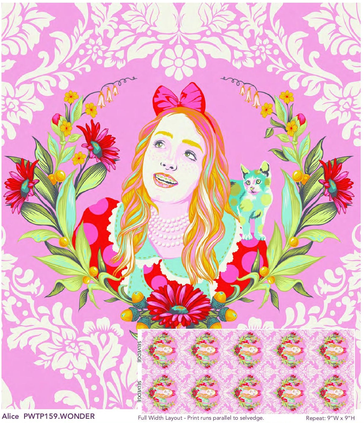 Alice in Wonder Curiouser & Curiouser by Tula Pink | PWTP159.WONDER