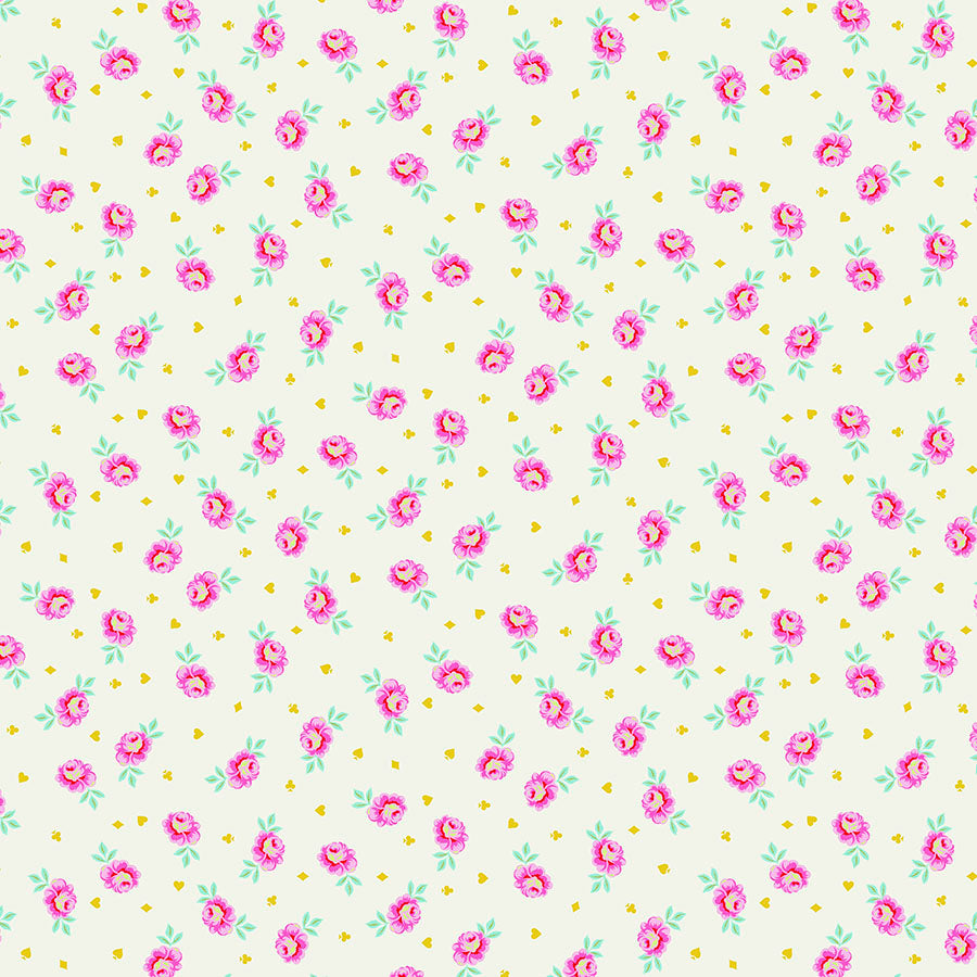 Baby Buds in Sugar - Curiouser & Curiouser by Tula Pink | PWTP167.SUGAR | Chapel Hill Quilting