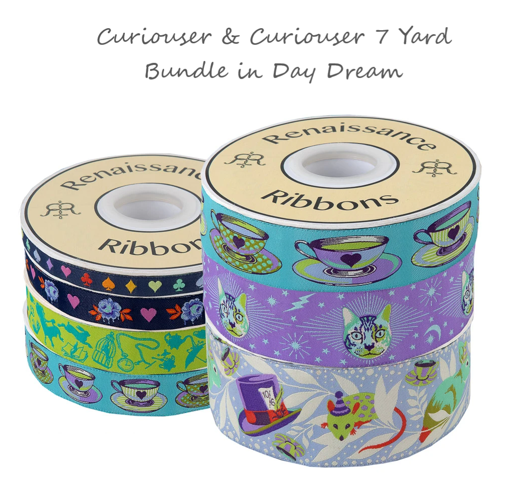 Curiouser & Curiouser Ribbon 7 yd Pack in Day Dream by Tula Pink | RENDP94DAYFULL