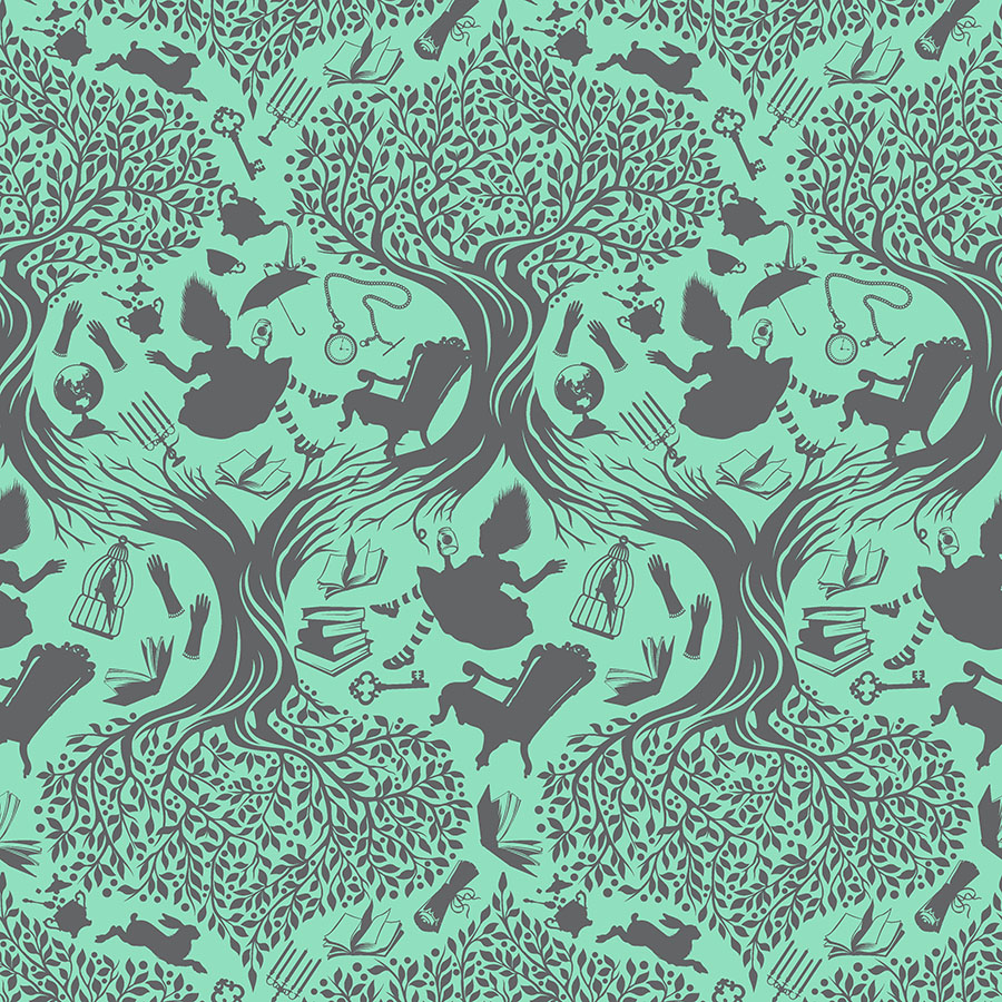 Down the Rabbit Hole in Daydream - Curiouser & Curiouser by Tula Pink | PWTP166.DAYDR