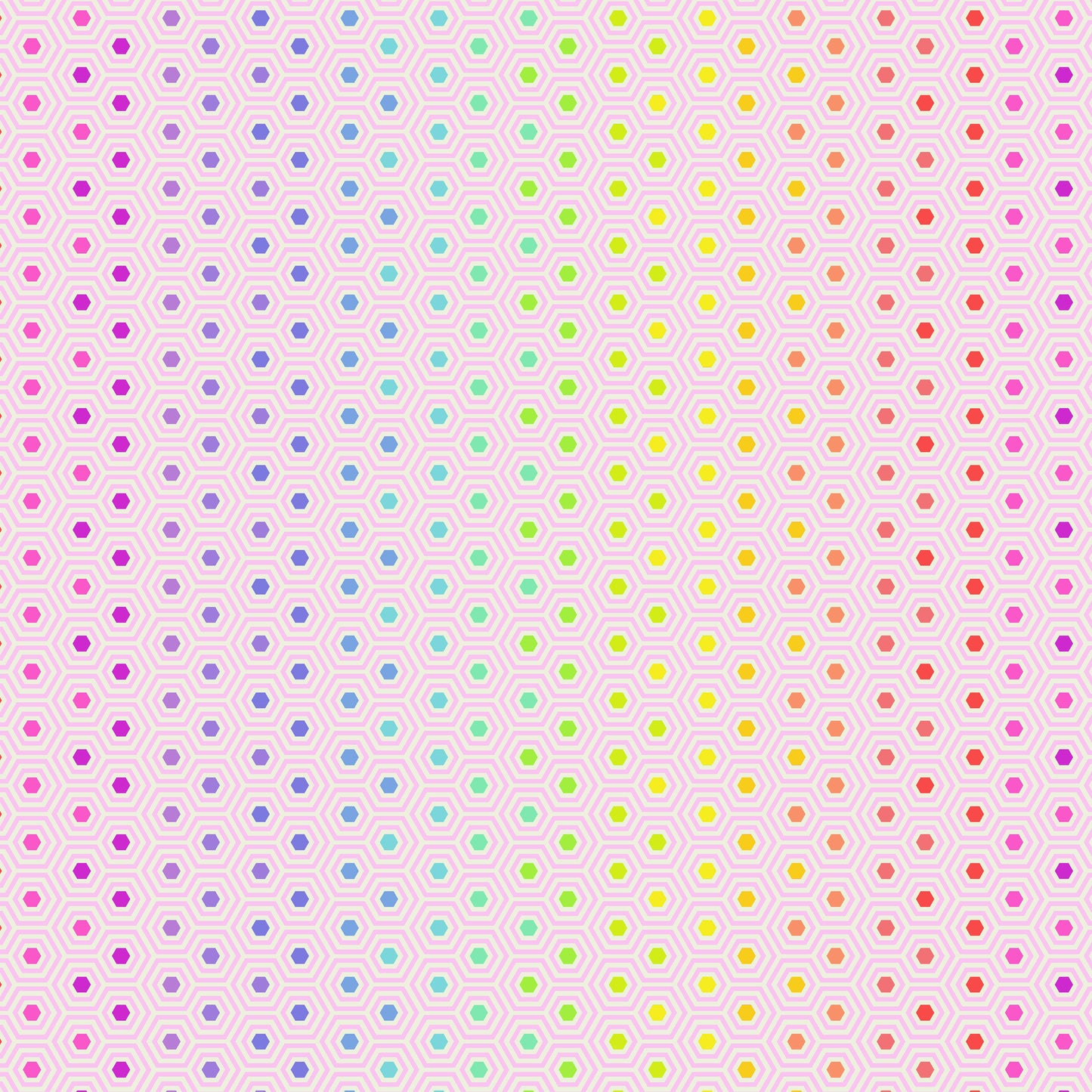 Hexy Rainbow in Shell - Tula's True Colors by Tula Pink | PWTP151.SHELL