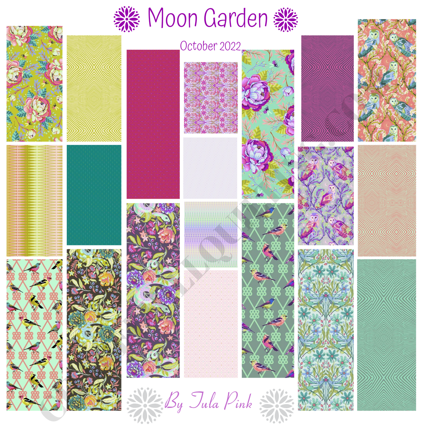 Moon Garden Half Yard Bundle by Tula Pink | FB4HYTP.MOON