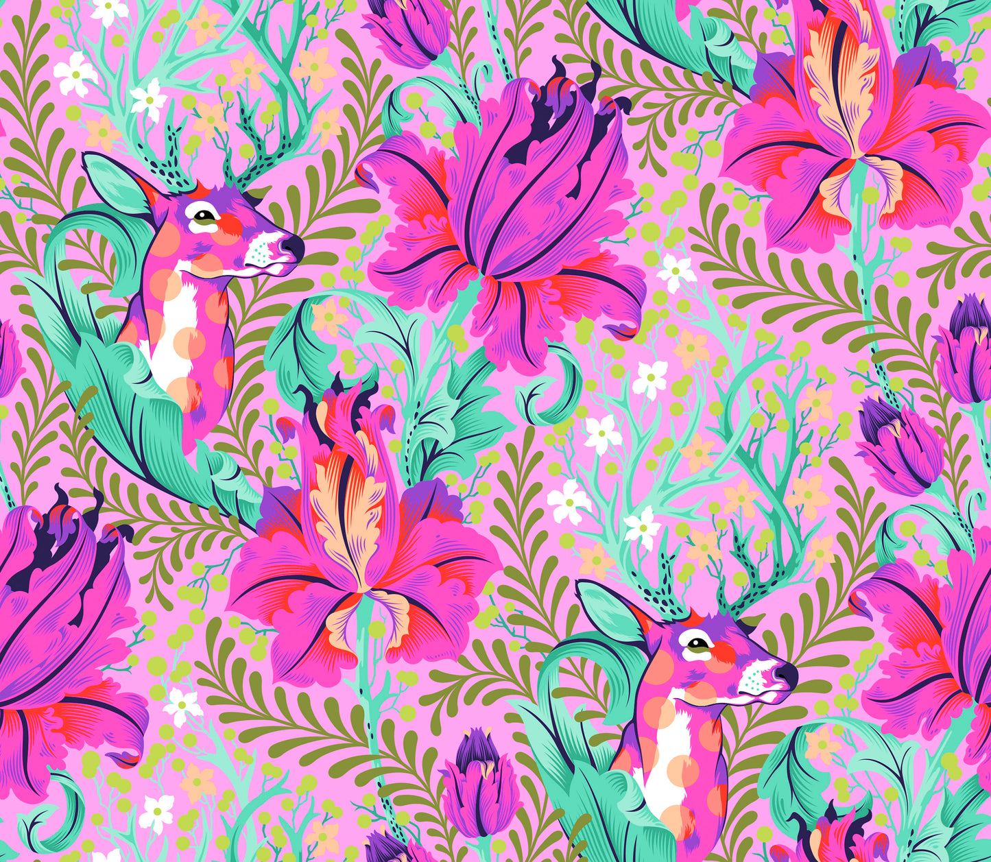 Deer John in Glimmer - Tiny Beasts By Tula Pink | PWTP178.GLIMMER