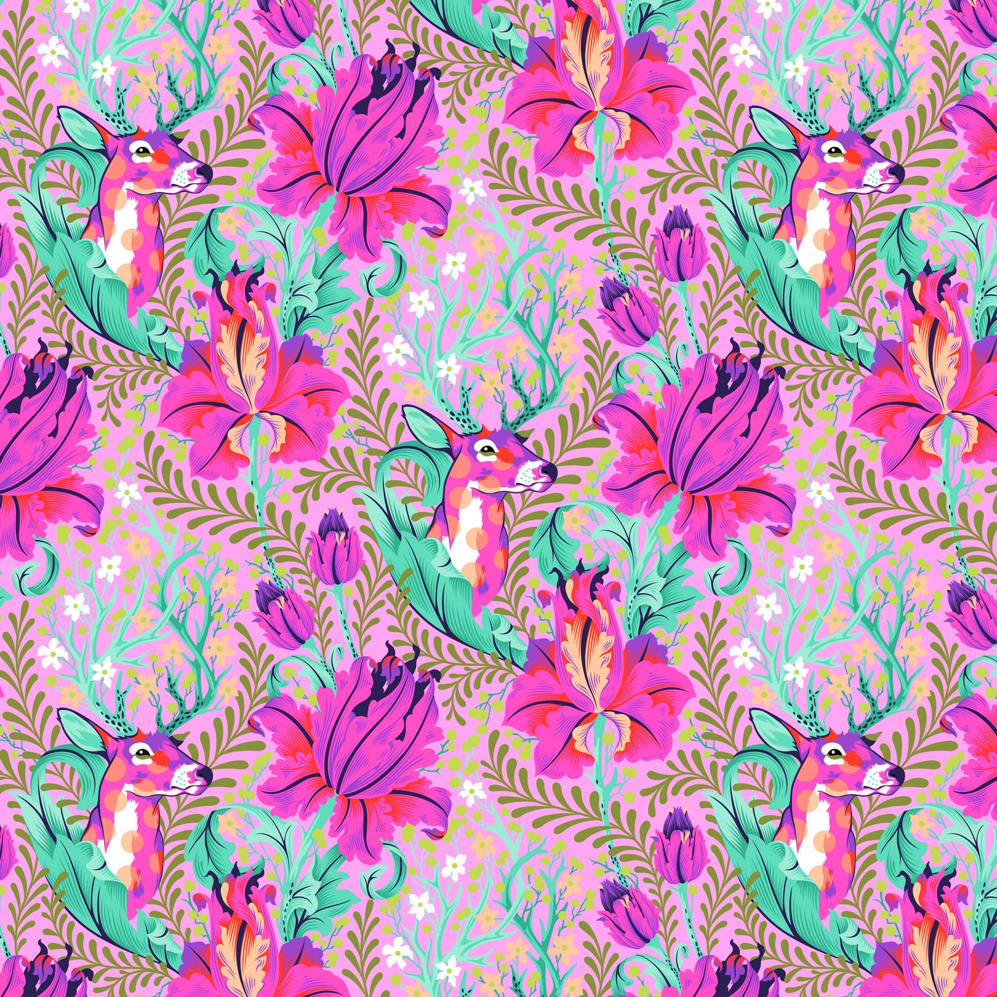 Deer John in Glimmer - Tiny Beasts By Tula Pink | PWTP178.GLIMMER