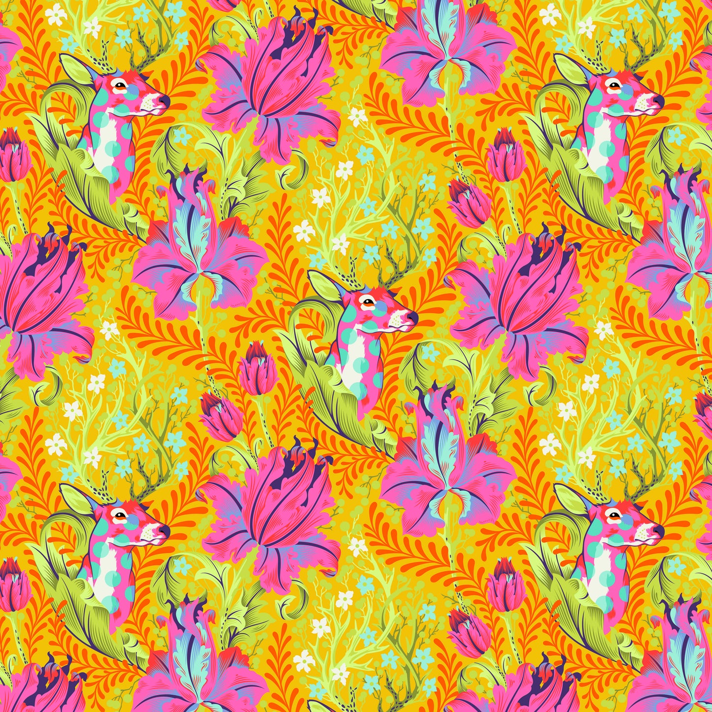 Deer John in Glow - Tiny Beasts By Tula Pink | PWTP178.GLOW