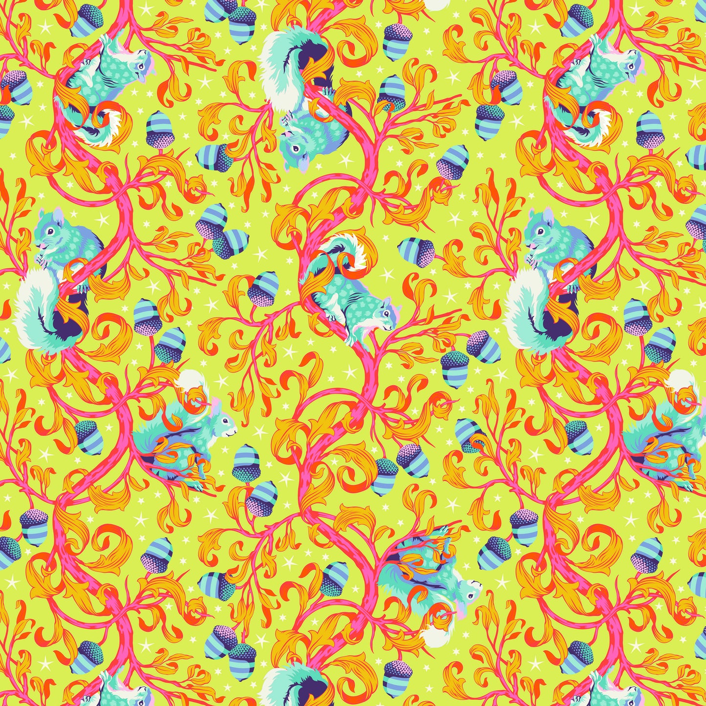 Oh Nuts! in Glow - Tiny Beasts By Tula Pink | PWTP179.GLOW