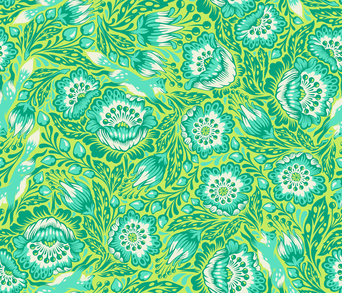 Out Foxed in Glow - Tiny Beasts By Tula Pink | PWTP184.GLOW