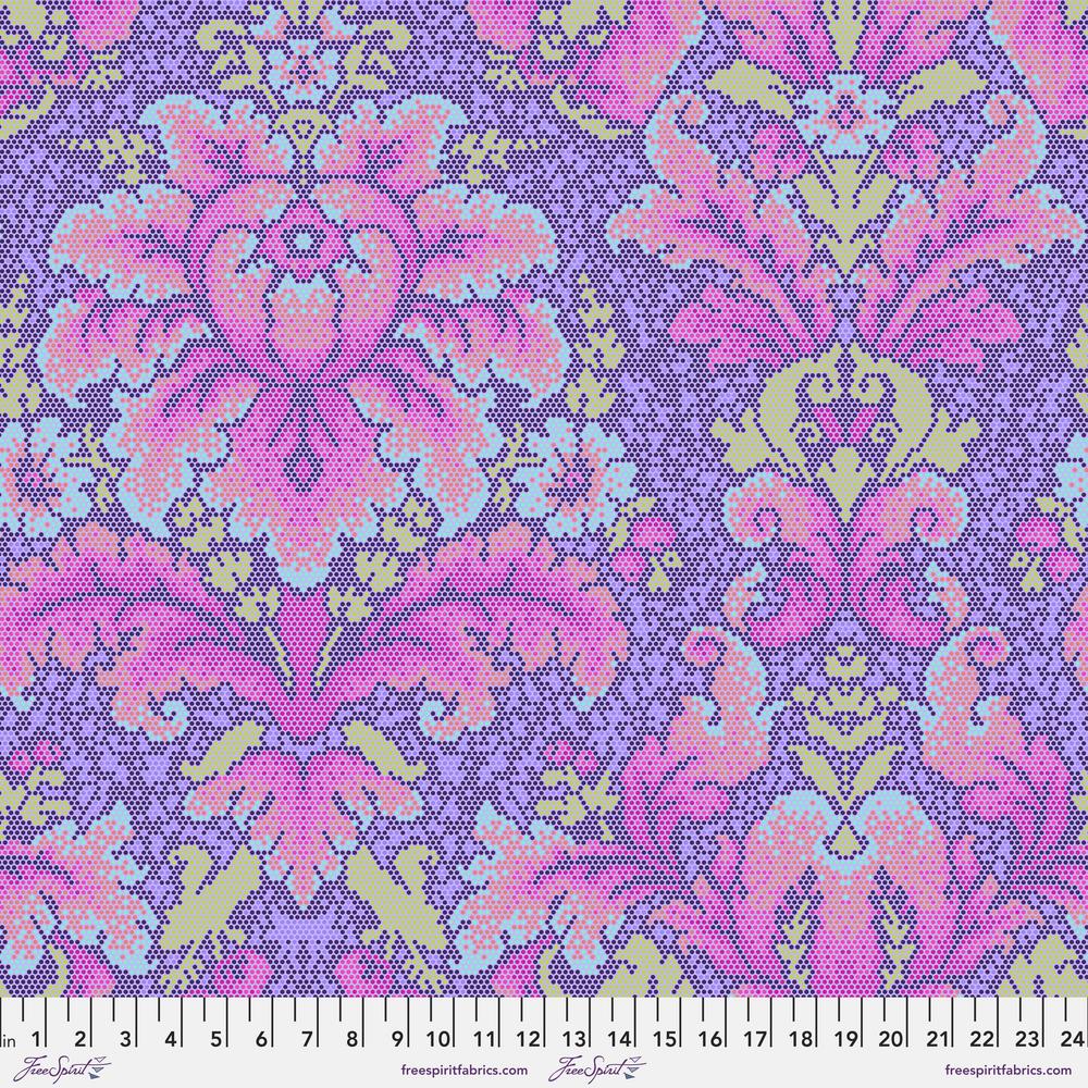 Parisville Damask Dot in Violet by Tula Pink | PWTP187.SORBET