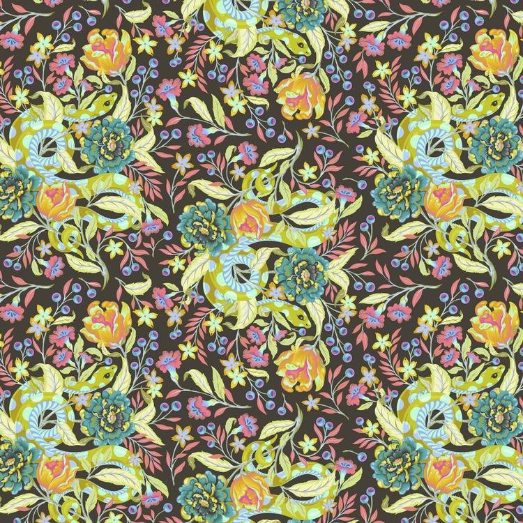 Hissy Fit in Dawn - Moon Garden by Tula Pink | PWTP196.DAWN