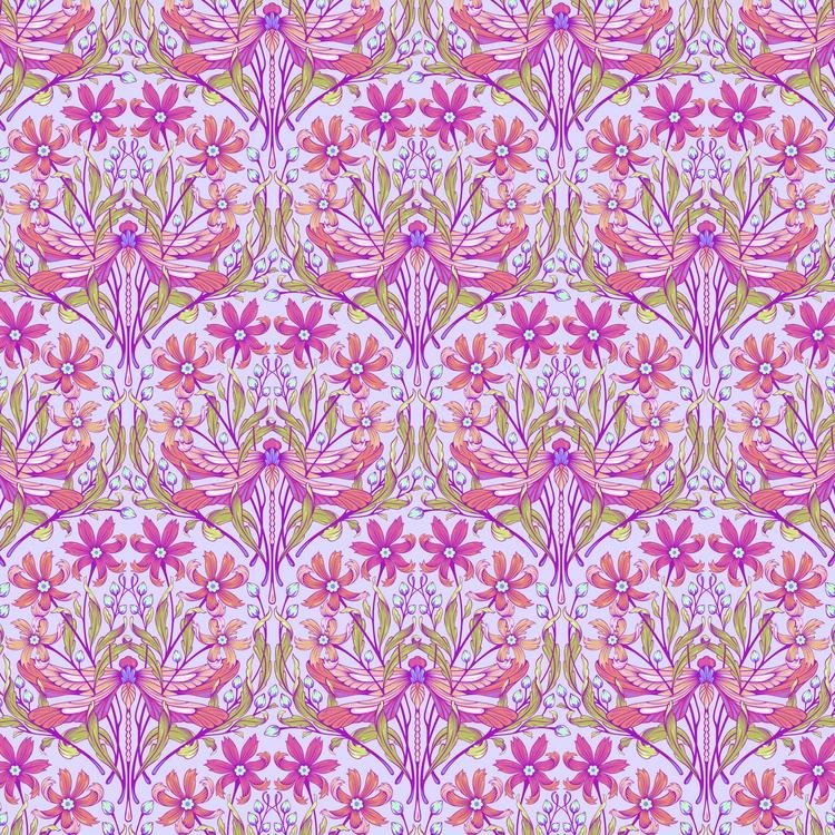 Dragon Your Feet in Dusk - Moon Garden by Tula Pink | PWTP199.DUSK