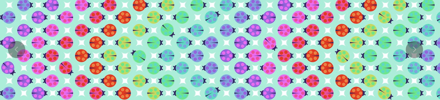 Lady Luck in Glimmer Backing Fabric - Tiny Beasts By Tula Pink | QBTP008.GLIMMER