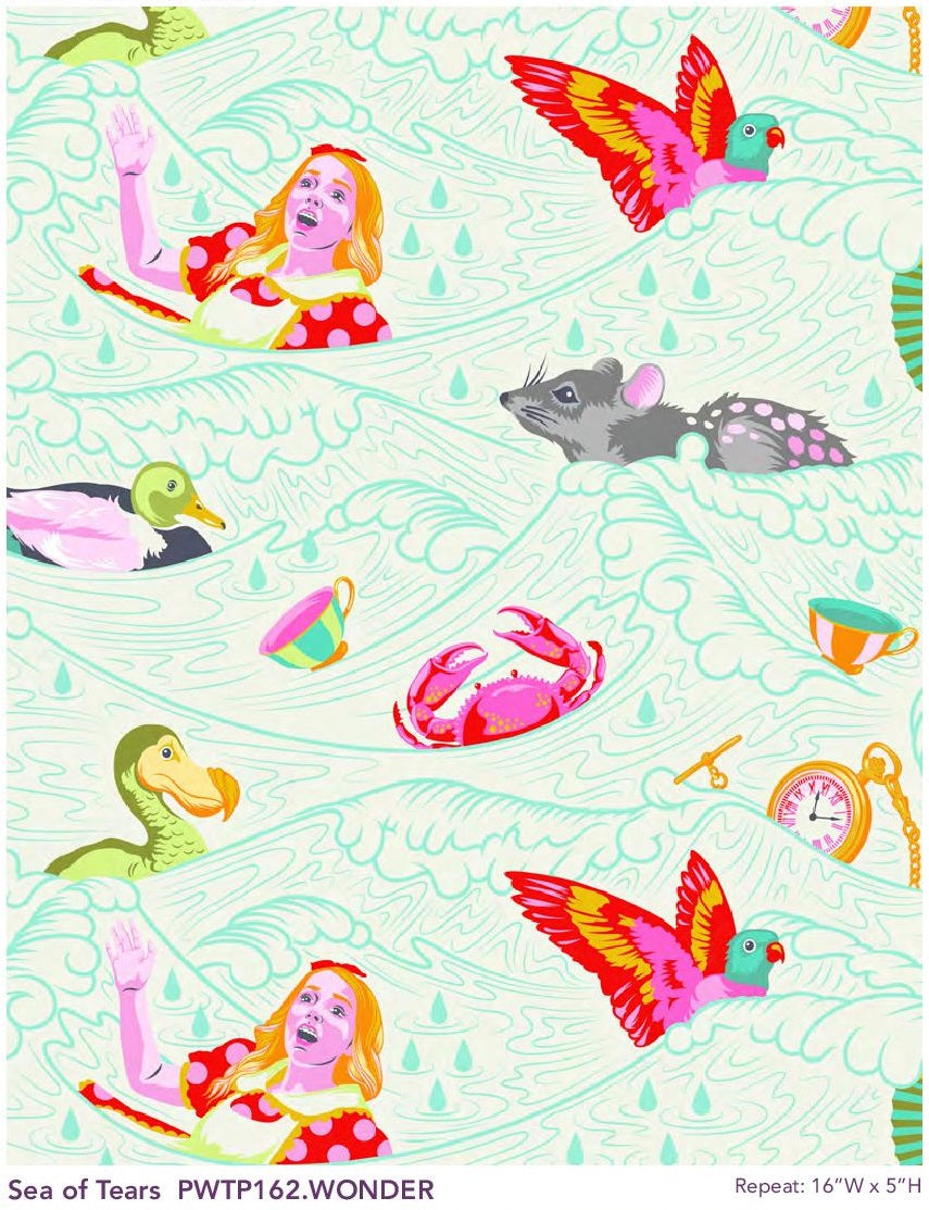 Sea of Tears in Wonder - Curiouser & Curiouser by Tula Pink | PWTP162.WONDER