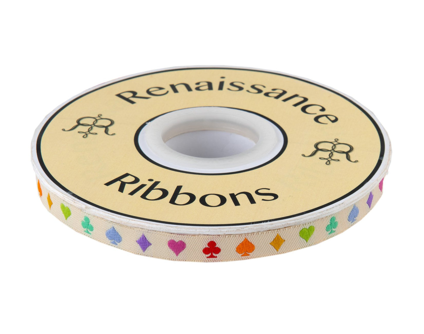 Suited and Booted Ecru Ribbon 3-8in Tula Pink Curiouser & Curiouser | TK-70/10mm col 2_y | Sold by the Yard