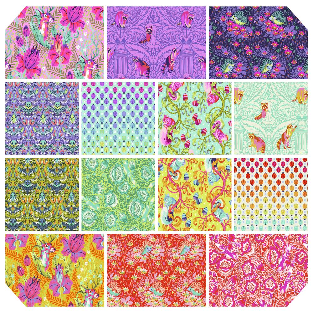 Tiny Beasts Fat Quarter Bundle By Tula Pink | FB4FQTP.BEAST
