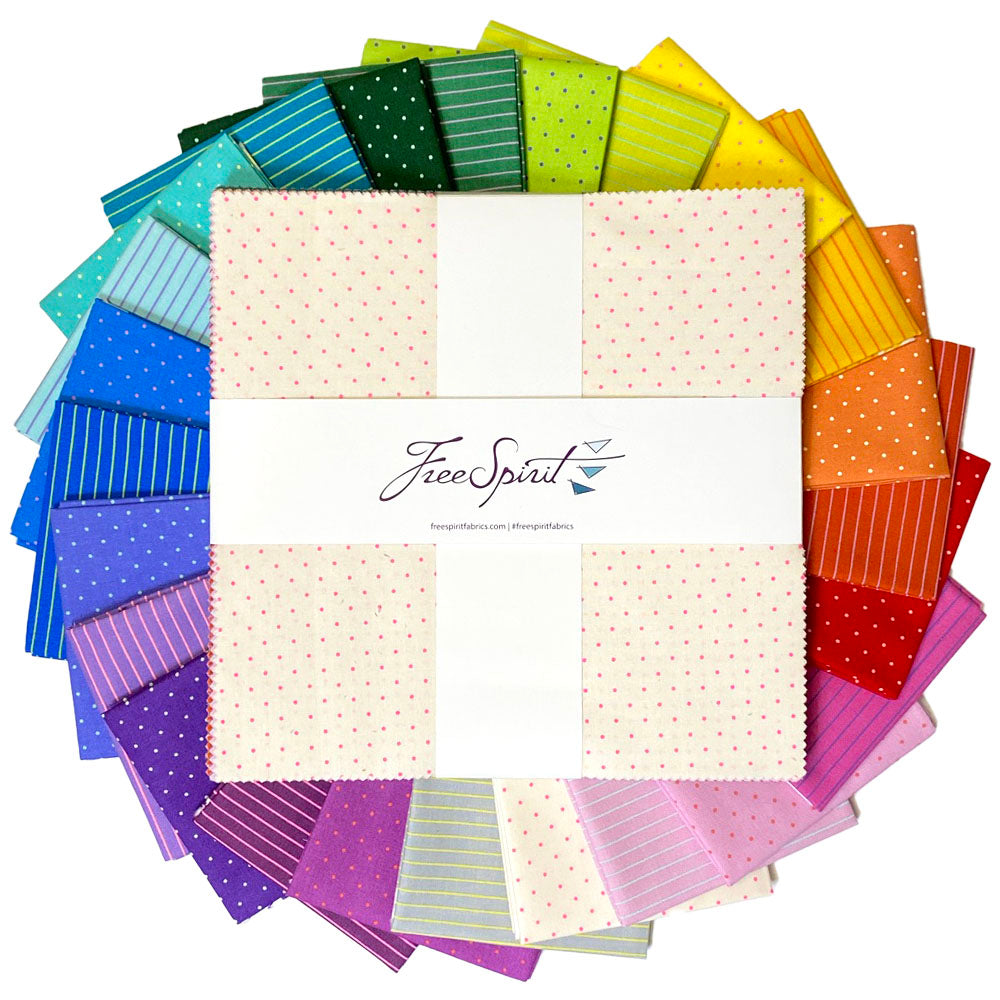 Tiny coordinates 10" Square Pack - Tula's True Colors 2022 by Tula Pink | FB610TP.TINYCOOR