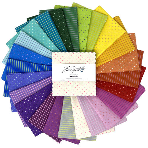 Tiny coordinates 5" Charm Square Pack - Tula's True Colors 2022 by Tula Pink | FB6CPTP.TINYCOOR