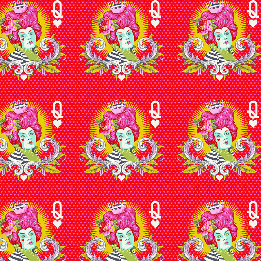 The Red Queen in Wonder - Curiouser & Curiouser by Tula Pink | PWTP160.WONDER | Chapel Hill Quilting