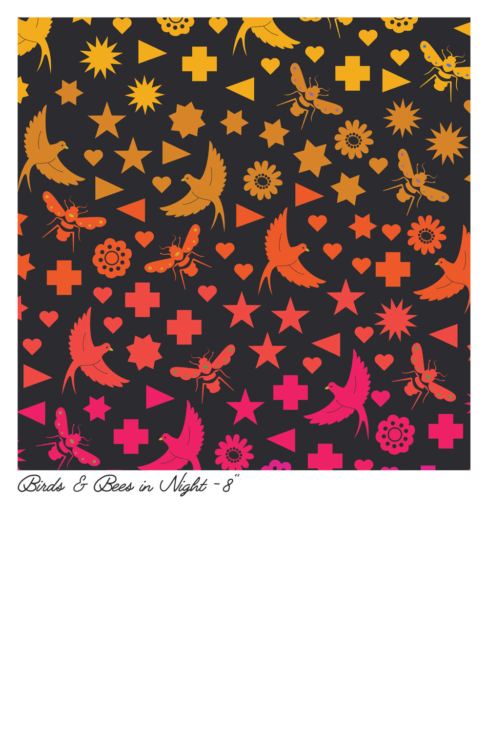Seventy Six Bird and Bee in Night Art Theory by Alison Glass A-9699-C