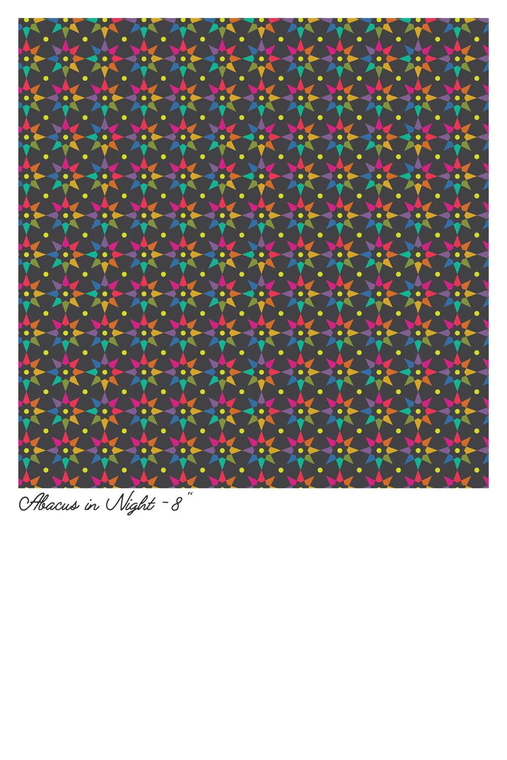 Rainbow Star in Night Art Theory by Alison Glass A-9703-C
