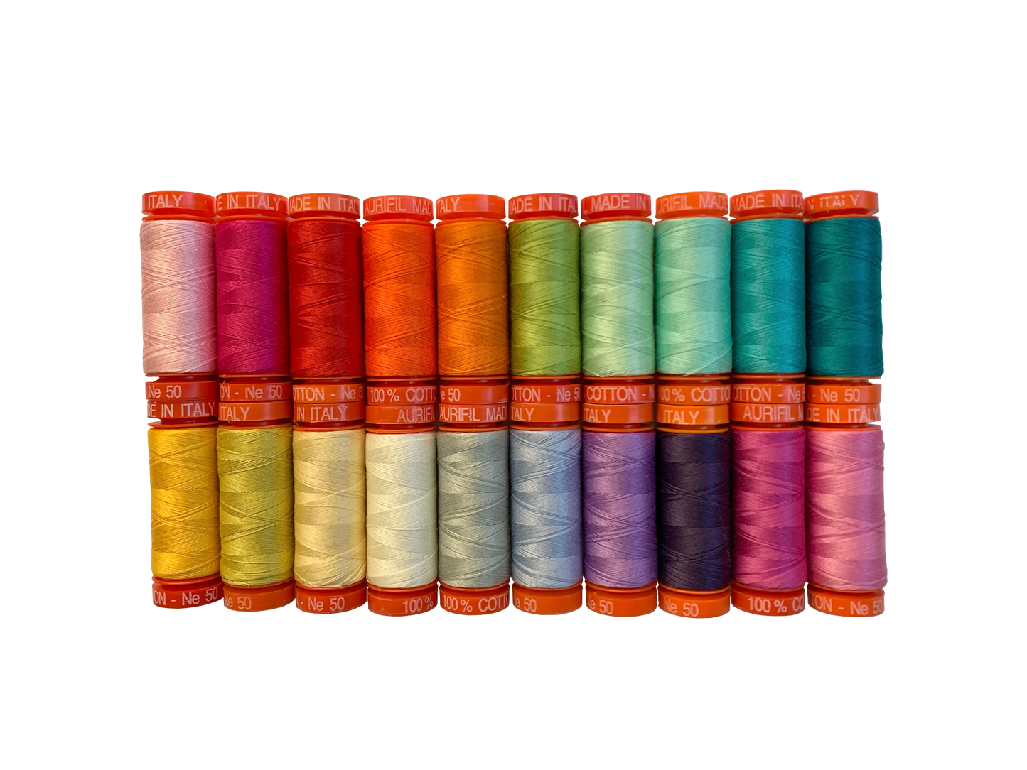 Curiouser and Curiouser Aurifil Thread Collection 50wt 20 Small Spools by Tula Pink | TP50CC20