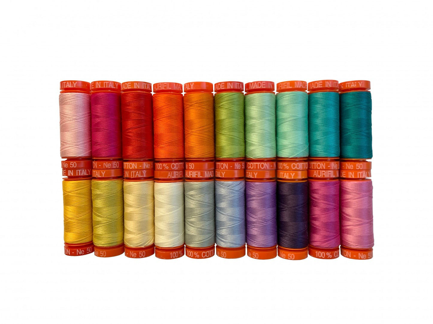Curiouser and Curiouser Aurifil Thread Collection 50wt 20 Small Spools by Tula Pink | TP50CC20
