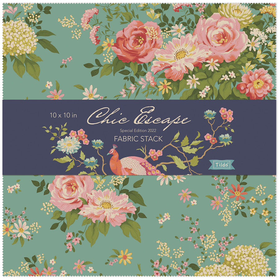 Chic Escape 10 inch Fabric Stack by Tilda Fabrics | TIL300136