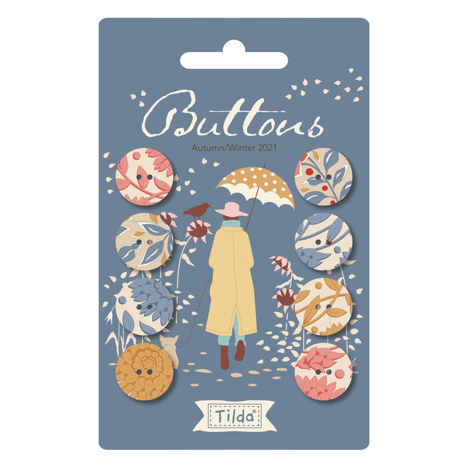 Windy Days by Tilda Fabrics Buttons 16 mm - 8pc | TIL400041