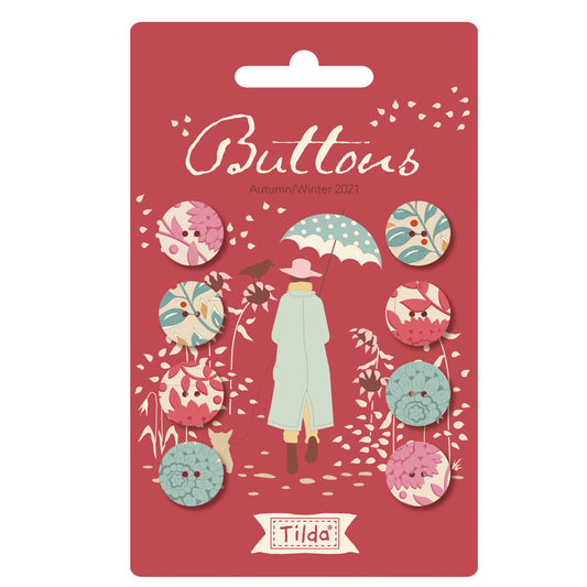Windy Days by Tilda Fabrics Buttons 14 mm - 8pc | TIL400042