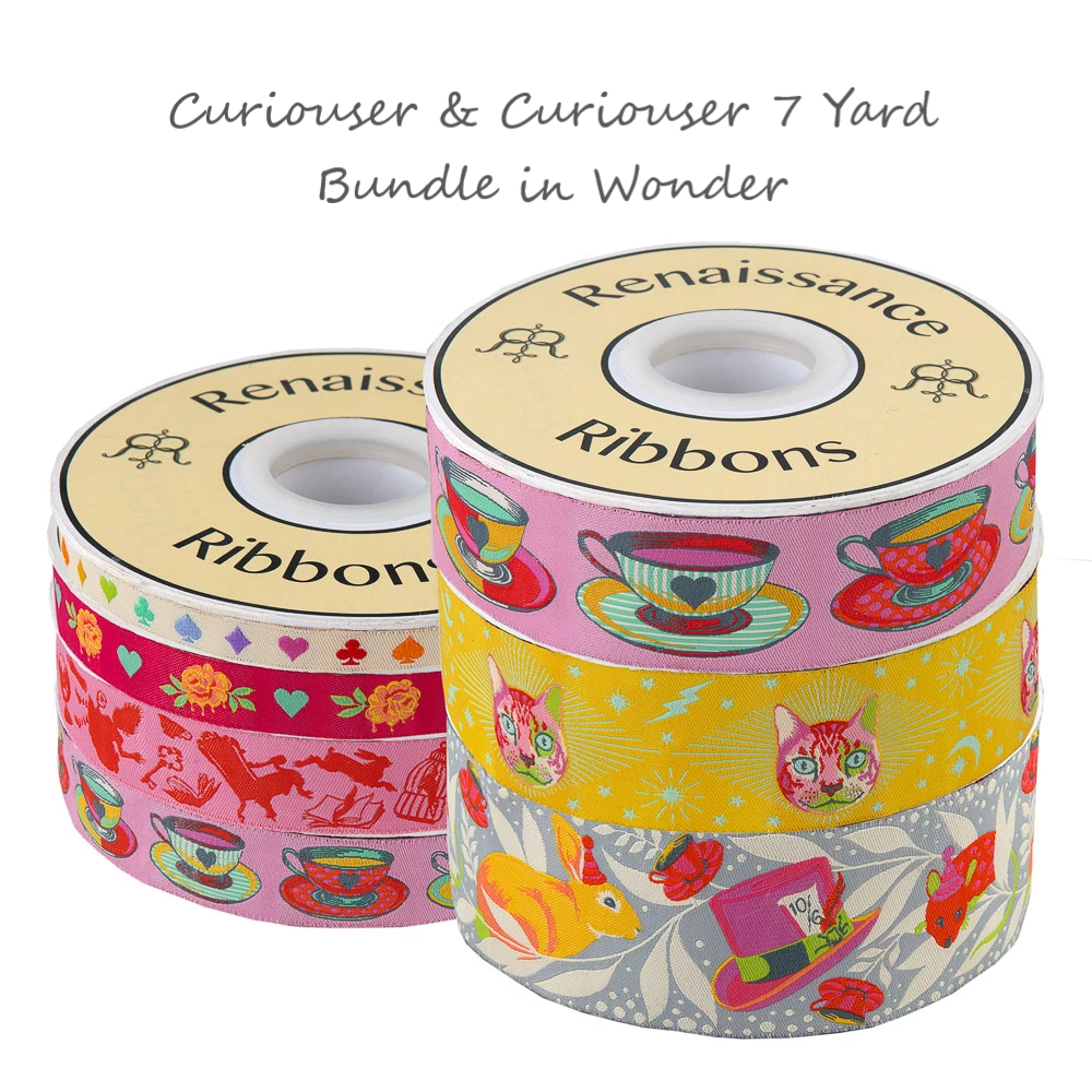 Curiouser & Curiouser Ribbon 7 yd Pack in Wonder by Tula Pink | RENDP94WONFULL