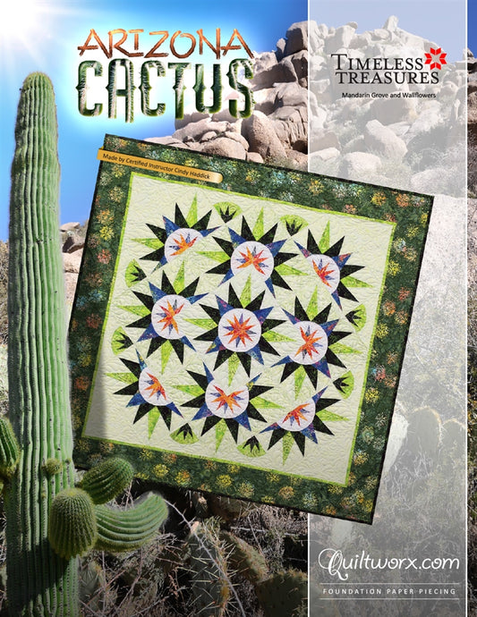 Arizona Cactus Foundation Paper Piecing by Quiltworx | JNQ100P