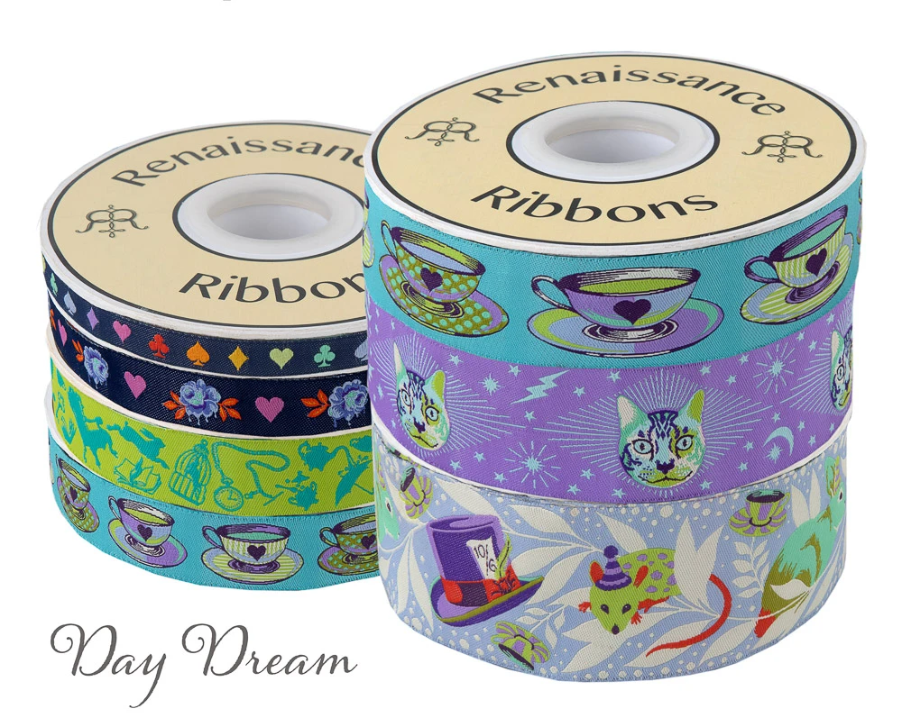 Curiouser & Curiouser Ribbon 7 yd Pack in Day Dream by Tula Pink | RENDP94DAYFULL