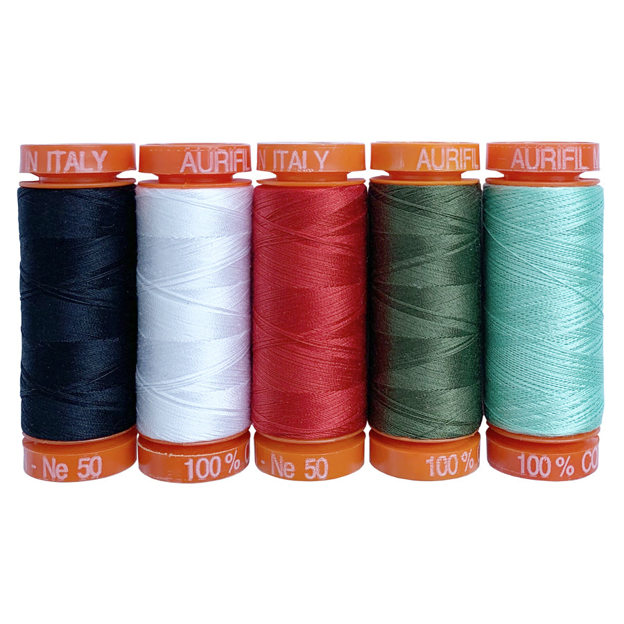 Holiday Homies Aurifil Thread Set 50wt by Tula Pink | TP50HH5