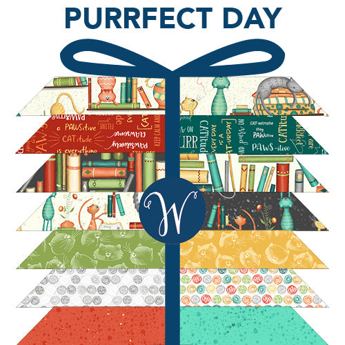 Purrfect Day Fat Quarter Bundle by Terri Degenkolb | PURRFATQ-X