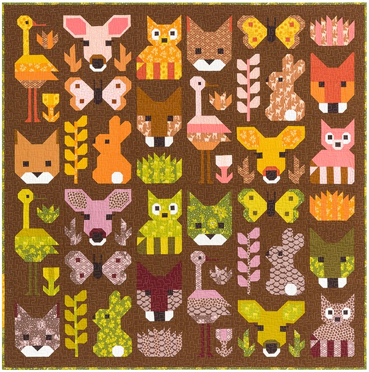 Delightful Desert Quilt Pattern by Elizabeth Hartman | EH-039 Medium quilt sample